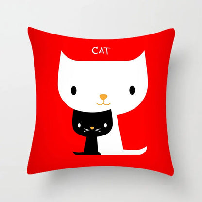 DecorBites™ Hello Cat Pillow Cover - Modern Design for Home Decor - Cute & Cozy