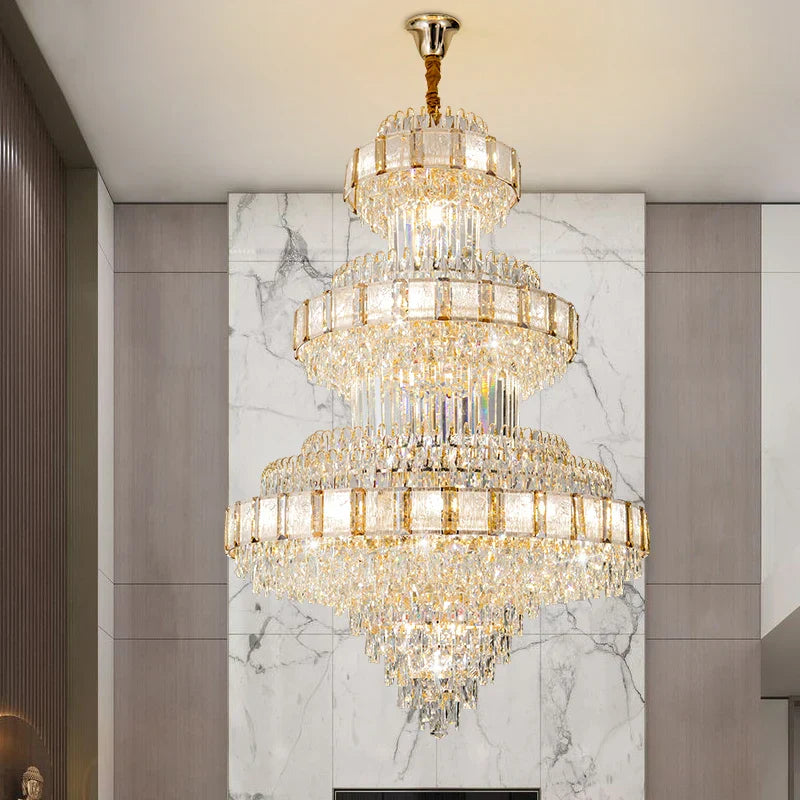 DecorBites™ Elegant Crystal Chandelier for Luxe Living Spaces