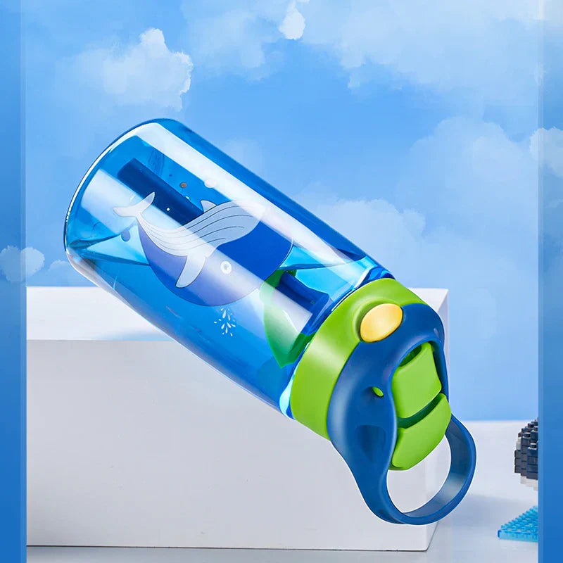 Vaso de paja antivuelco Decorbites™ para niños - Botella de agua portátil para la escuela y el verano