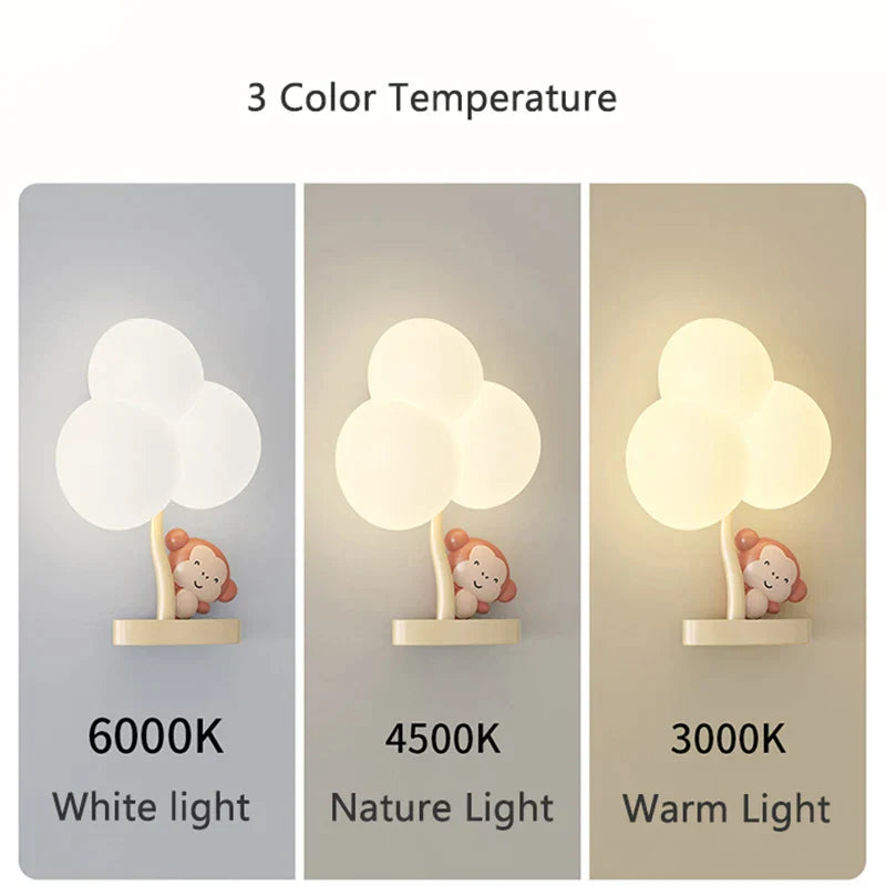DecorBites™ Cloud Shape LED Baby Room Wall Lamp - Eye Care Bedroom Fixture