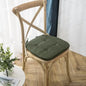 Decobites Nordic Multi Color Chair Cushion with Straps - Breathable Dining Room Seat Cushion