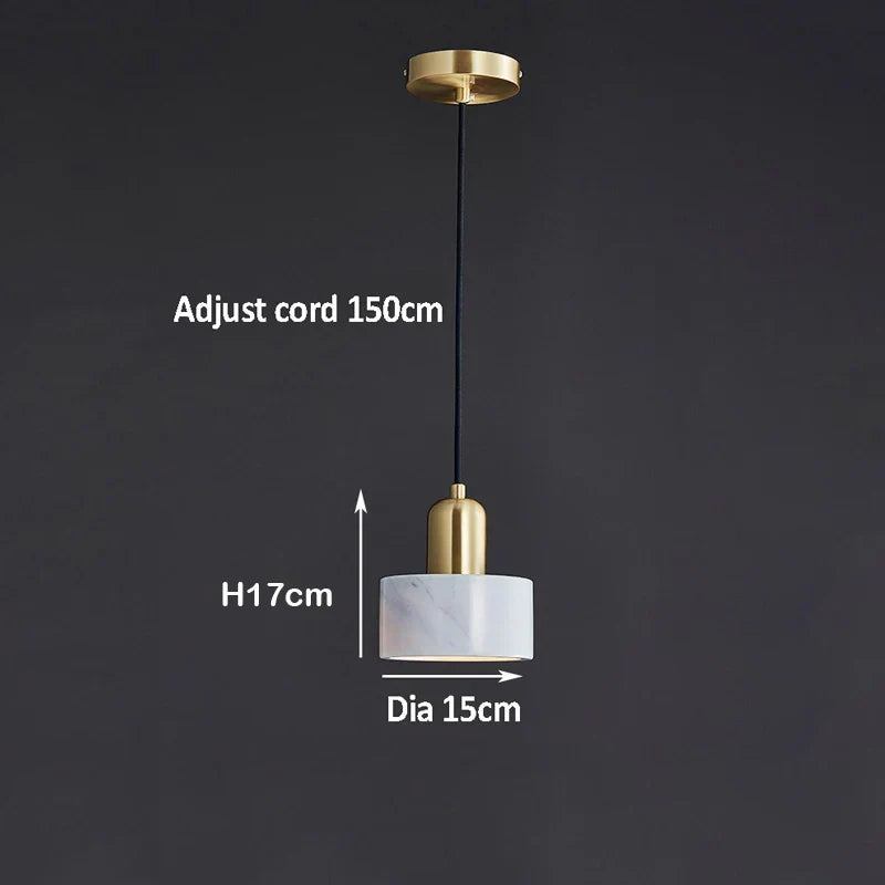 Lámpara colgante DecorBites™ de mármol verde: Lámpara colgante de lujo para comedor, mesilla de noche, hotel.