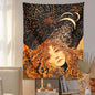 Decobites Psychedelic Celestial Floral Wall Hanging Tapestry for Dorm Decor