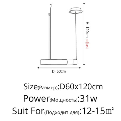 DecorBites™ LED Chandelier: Modern Indoor Lighting for Bedroom, Living Room, Study Hall