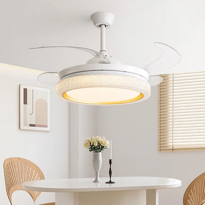 DecorBites™ 42/48inch Invisible Chandelier Ceiling Fan with LED Light in Multiple Colors