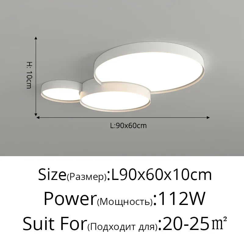 DecorBites™ LED Acrylic Chandelier - Modern Indoor Lighting for Bedroom Kitchen Living Room