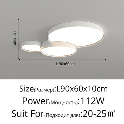 DecorBites™ LED Acrylic Chandelier - Modern Indoor Lighting for Bedroom Kitchen Living Room