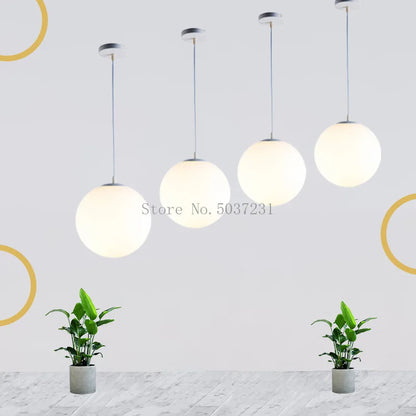 DecorBites™ Acrylic Ball Pendant Lights Modern Nordic Led Hanging Lamp for Living Room