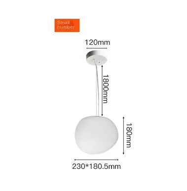 Lámpara colgante LED de bola de cristal DecorBites™ para una decoración moderna de sala de estar