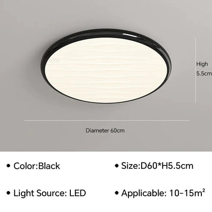 DecorBites™ LED Ceiling Light: Nordic Minimalist Design, Remote Control, for Bedroom, Living Room