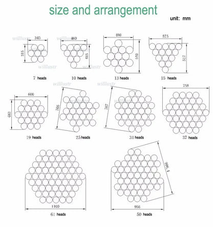 DecorBites™ Crystal Glass Ball Globe Chandelier Pendant Light for Modern Hotel Hall Décor