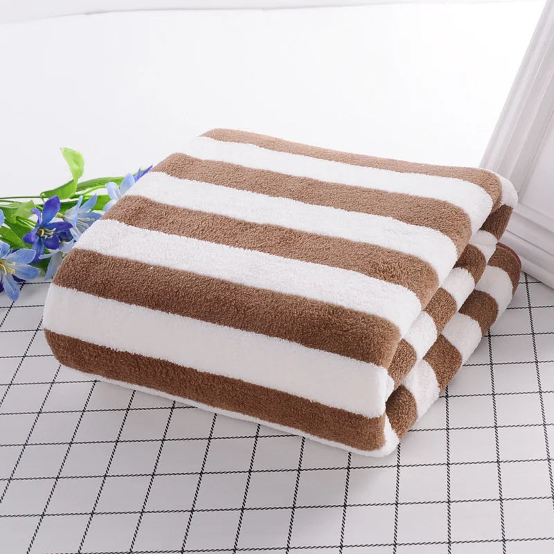 Decobites Microfiber Bath Towel Sets for Soft Absorbent Quick Drying Adults