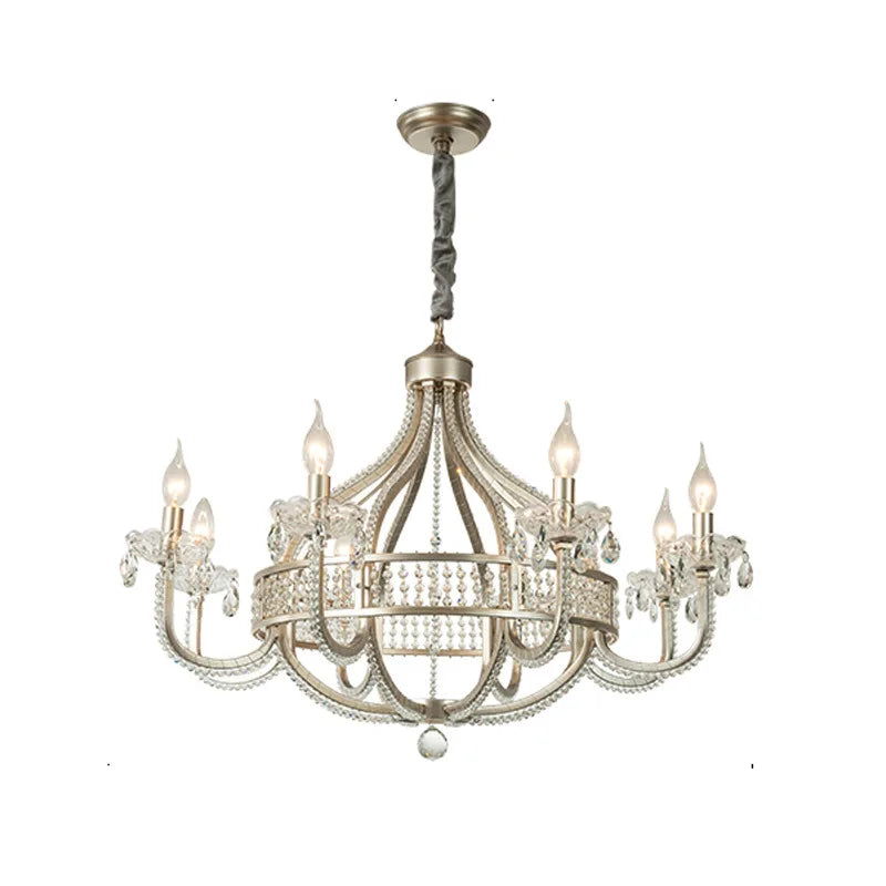DecorBites™ Crystal Chandelier: Luxe Nordic Bedroom Living Room Pendant Light