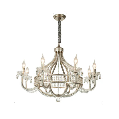 DecorBites™ Crystal Chandelier: Luxe Nordic Bedroom Living Room Pendant Light
