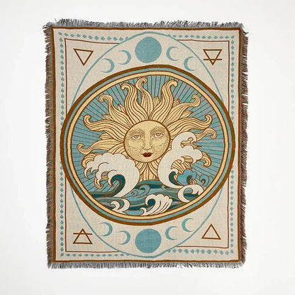 DecorBites™ Bohemian Classic Design Thread Blanket and Throw