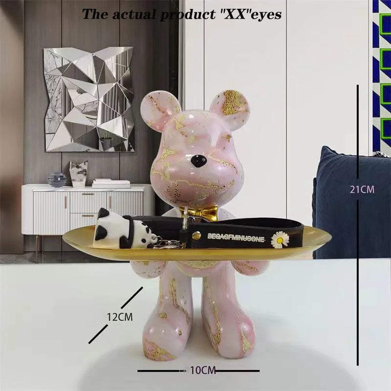 DecorBites™ Graffiti Bear Statue Ornament for Modern Home Decor