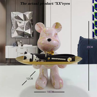 DecorBites™ Graffiti Bear Statue Ornament for Modern Home Decor