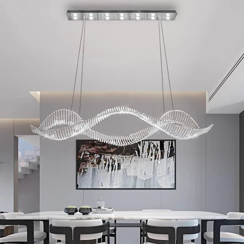 Copper LED Dining Chandelier
