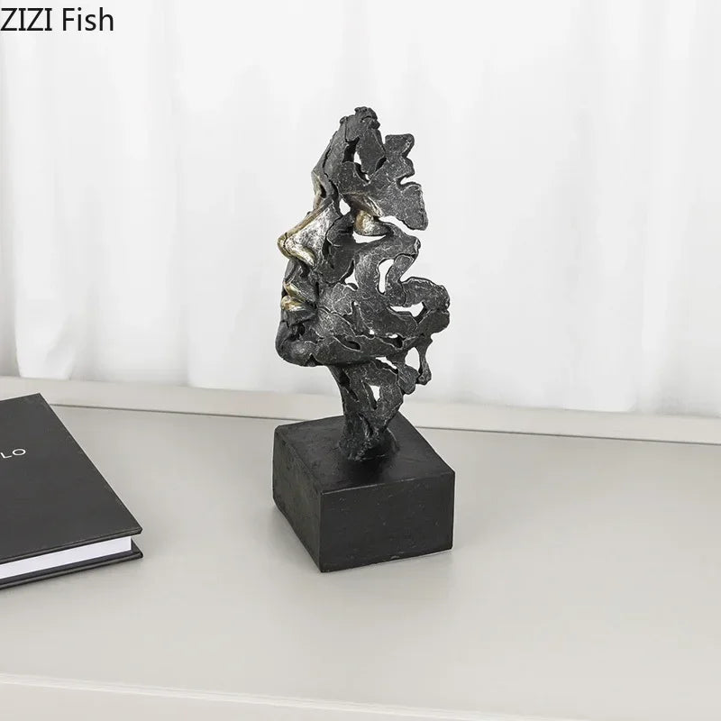 DecorBites™ Escultura moderna "Pensador Creativo" para decorar escritorios y habitaciones