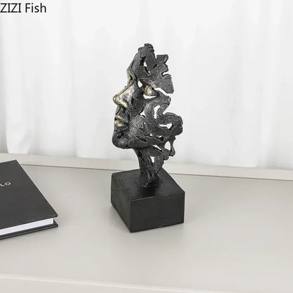 DecorBites™ Escultura moderna "Pensador Creativo" para decorar escritorios y habitaciones