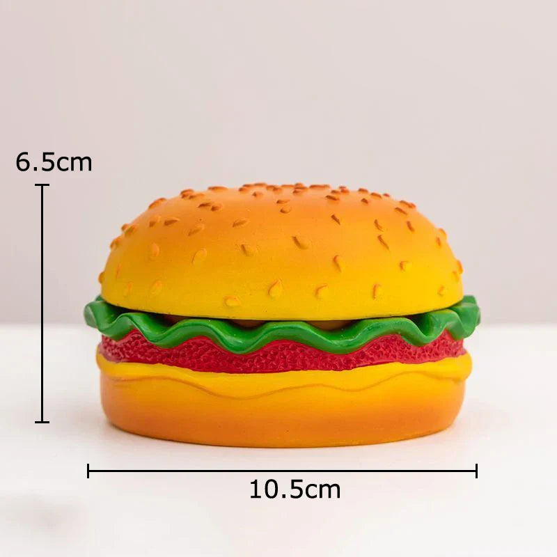 DecorBites™ Cartoon Burger Ashtray: Fun Resin Smoking Accessories for Office Table