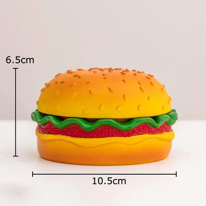 DecorBites™ Cartoon Burger Ashtray: Fun Resin Smoking Accessories for Office Table