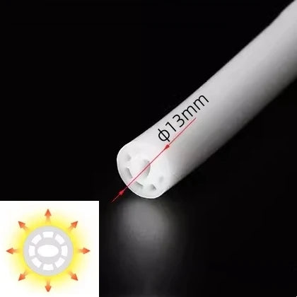 DecorBites™ أنبوب سيليكون أسود LED ضوء نيون لشرائط الإضاءة الخارجية المرنة