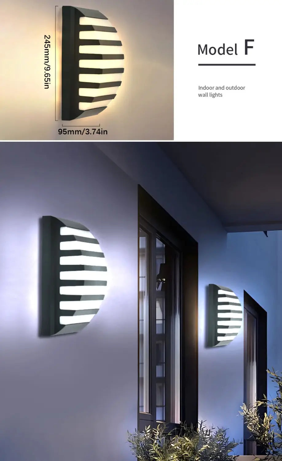 Decorbites™ Sensor de Movimiento Lámpara de Pared Exterior - Moderna Impermeable