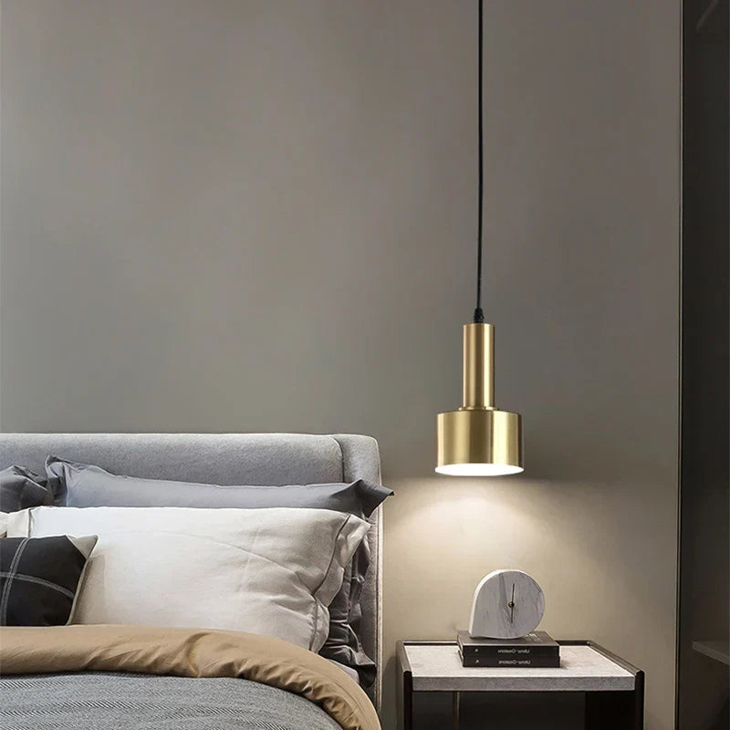 DecorBites™ Gold E27 LED Pendant Light Nordic Chandelier for Indoor Living Room & Bedroom