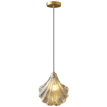 DecorBites™ LED Shell Pendant Light: Modern Nordic Luxury for Bedroom, Living, Dining Room