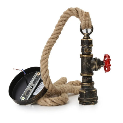 DecorBites™ Iron Pipe Pendant Lamp Retro Loft Hanging Light