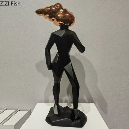 مجموعة ديكور الغرفة من منحوتات الراتنج التجريدية من DecorBites™