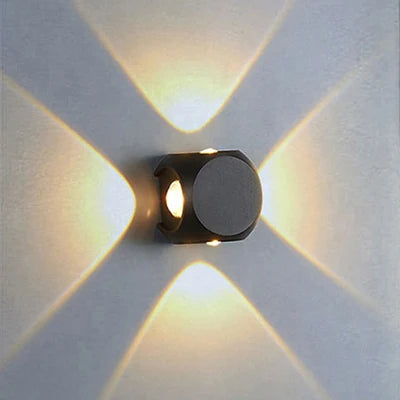 DecorBites™ مصباح حائط LED بقوة 4 وات للديكور المنزلي وشمعدانات الحدائق الخارجية