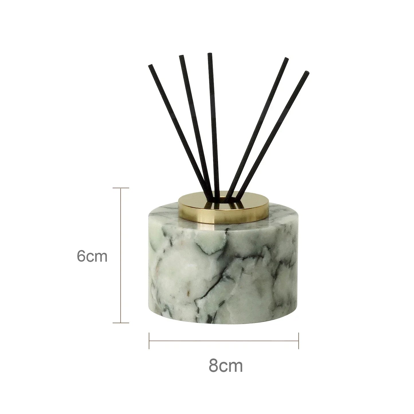DecorBites™ Emerald Marble Bathroom Set Luxury Accessories Vanity Tray & Reed Diffuser