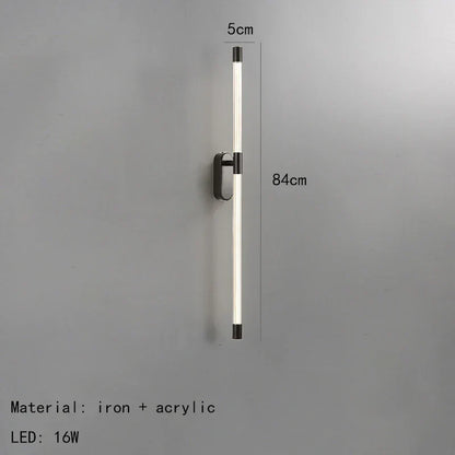 ديكوربايتس™ مصابيح حائط LED من الأكريليك مع خاصية التعتيم باللونين الذهبي والأسود المعدني لغرفة المعيشة وغرفة النوم