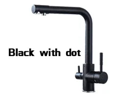 DecorBites™ Black Kitchen Faucet Mixer Tap 360° Rotation Water Features