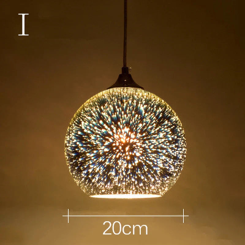 Decorbites™ Lámpara de Araña de Colgantes de Vidrio Colorido para Decoración de Fiestas y Sala de Estar