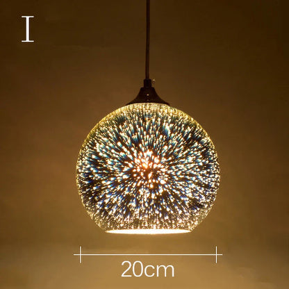 Decorbites™ Lámpara de Araña de Colgantes de Vidrio Colorido para Decoración de Fiestas y Sala de Estar