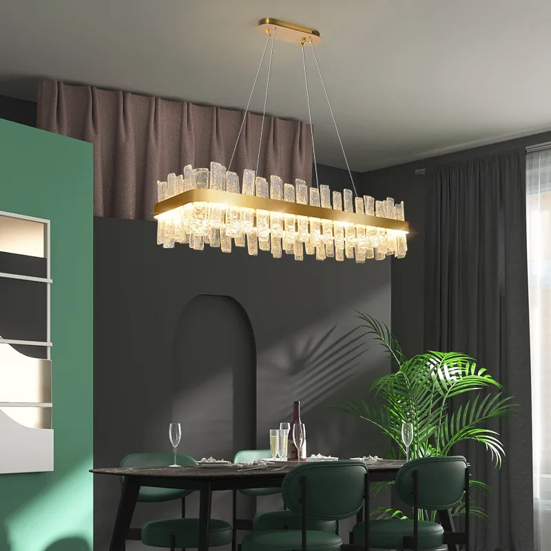 Decorbites™ Lámpara de Colgante LED de Lujo con Cristal Dorado - Iluminación Moderna de Lujo en Cristal
