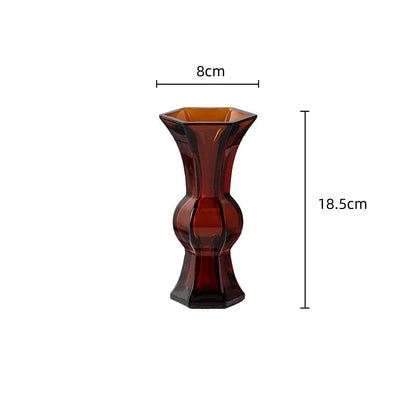 DecorBites™ Green Glass Geometry Vase Hydroponics Terrarium Home Decoration Accessory