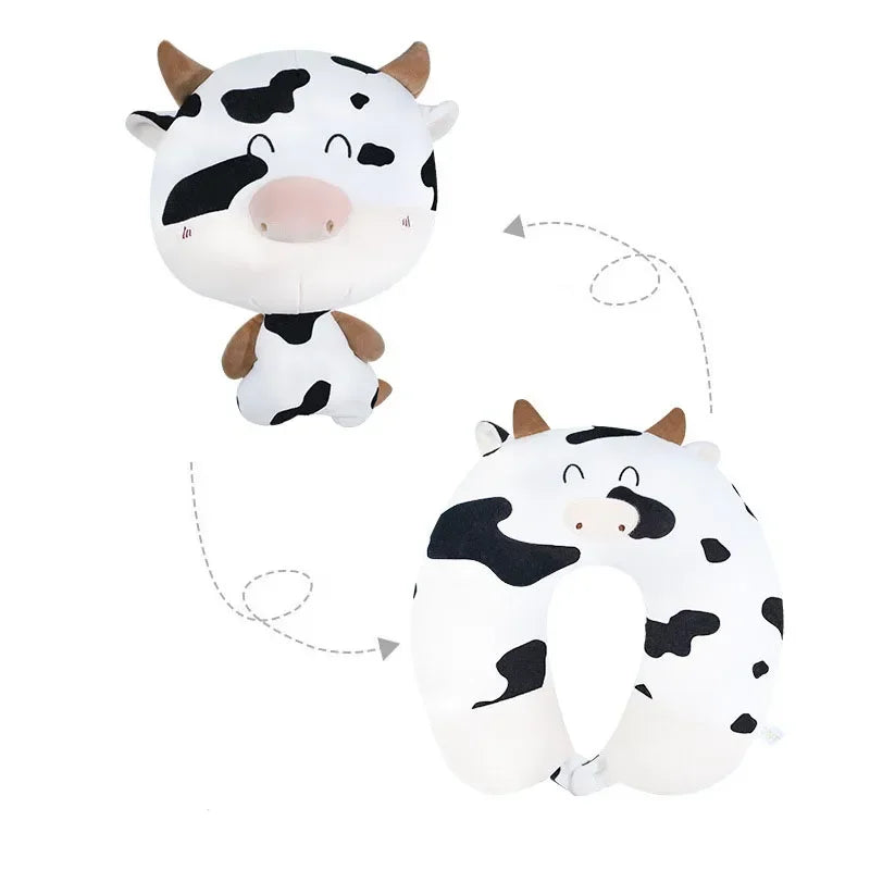 Almohada cervical DecorBites™ con forma de animal de peluche para un descanso cómodo en viajes y en la oficina