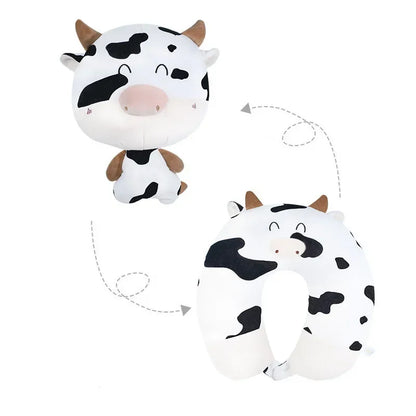 Almohada cervical DecorBites™ con forma de animal de peluche para un descanso cómodo en viajes y en la oficina