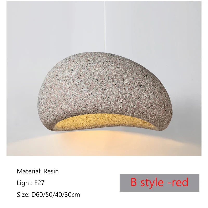 DecorBites™ Japanese Wabi Sabi LED Pendant Lamp Modern Simple Living Room Bedroom Chandelier