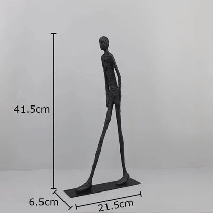 DecorBites™ Abstract Cast Iron Acrobatics Sculpture Desk Decoration Slender Figures