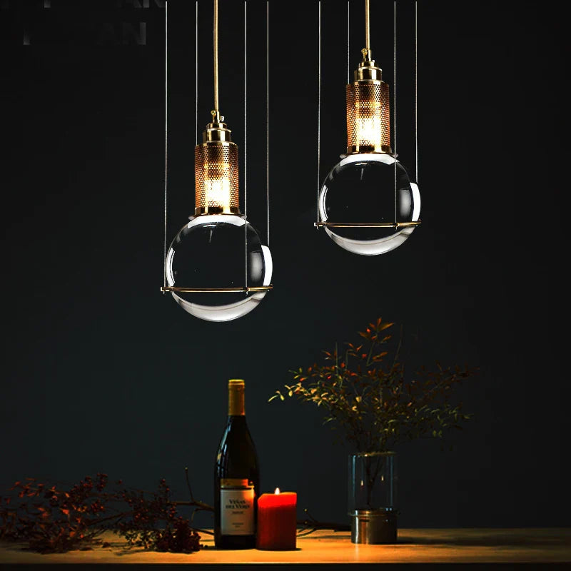 Lámparas colgantes LED DecorBites™ Crystal Ball: diseño americano para iluminación de interiores