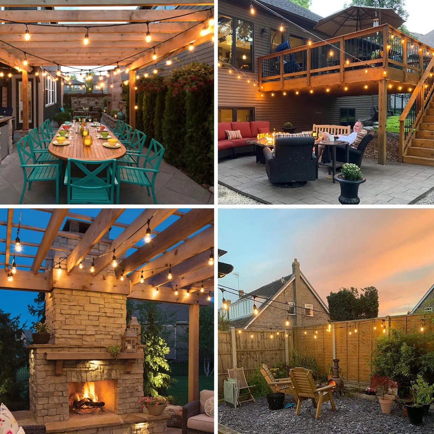 لمبة إيديسون LED قابلة للتعتيم E27 من ديكوربايتس™ بقوة 1 وات ST45 بلون العنبر الزجاجي، عبوة من 10 قطع