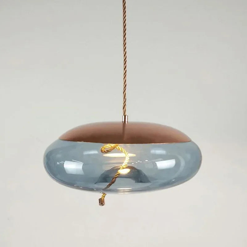 DecorBites™ BROKIS Knot Glass Pendant Chandelier Luminaria Deco Bedside Lamp