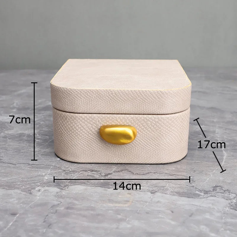 Leather Rectangular Jewelry Box
