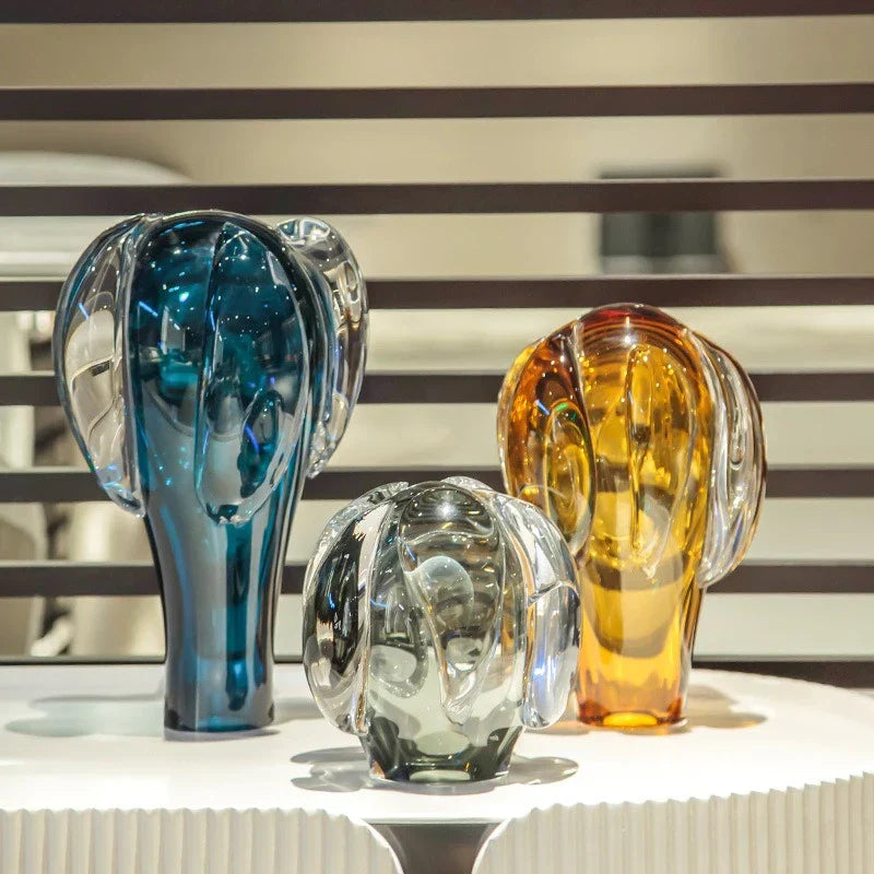 DecorBites™ Glass Vase Hot Air Balloon Home Decor Accessory