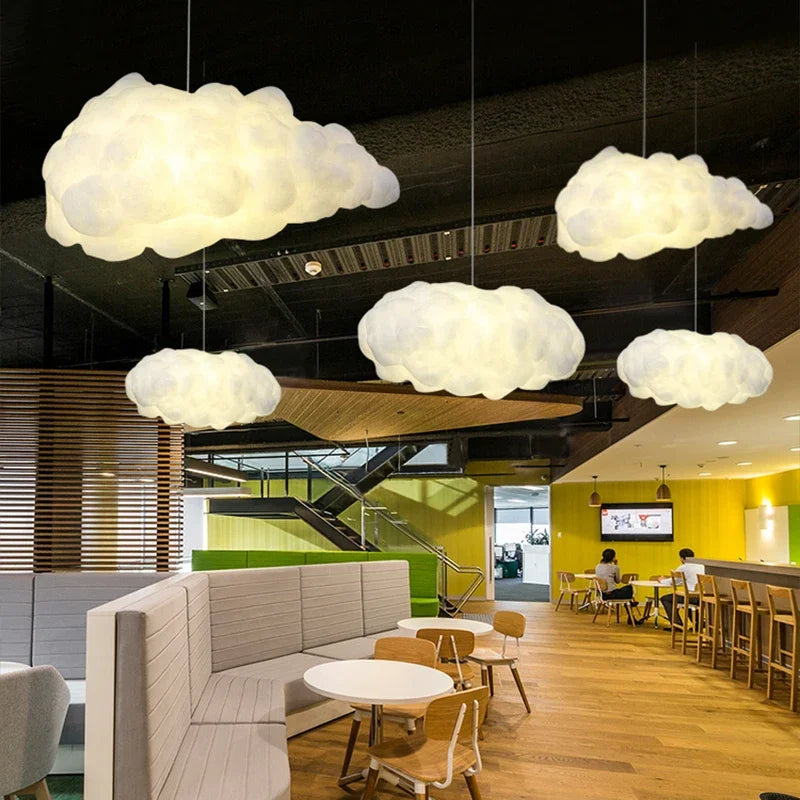 DecorBites™ Cloud Cotton Pendant Light Chandelier for Living Dining Room